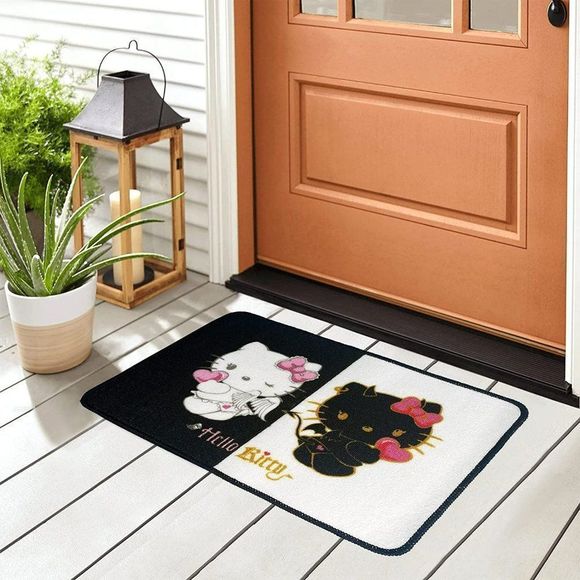 Cartoon Cat Bathroom Rug Hello Kitty Bath Mat 16x24 Inch - Picture 4 of 6